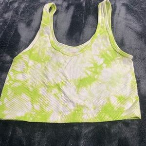 large green and white marble tank top